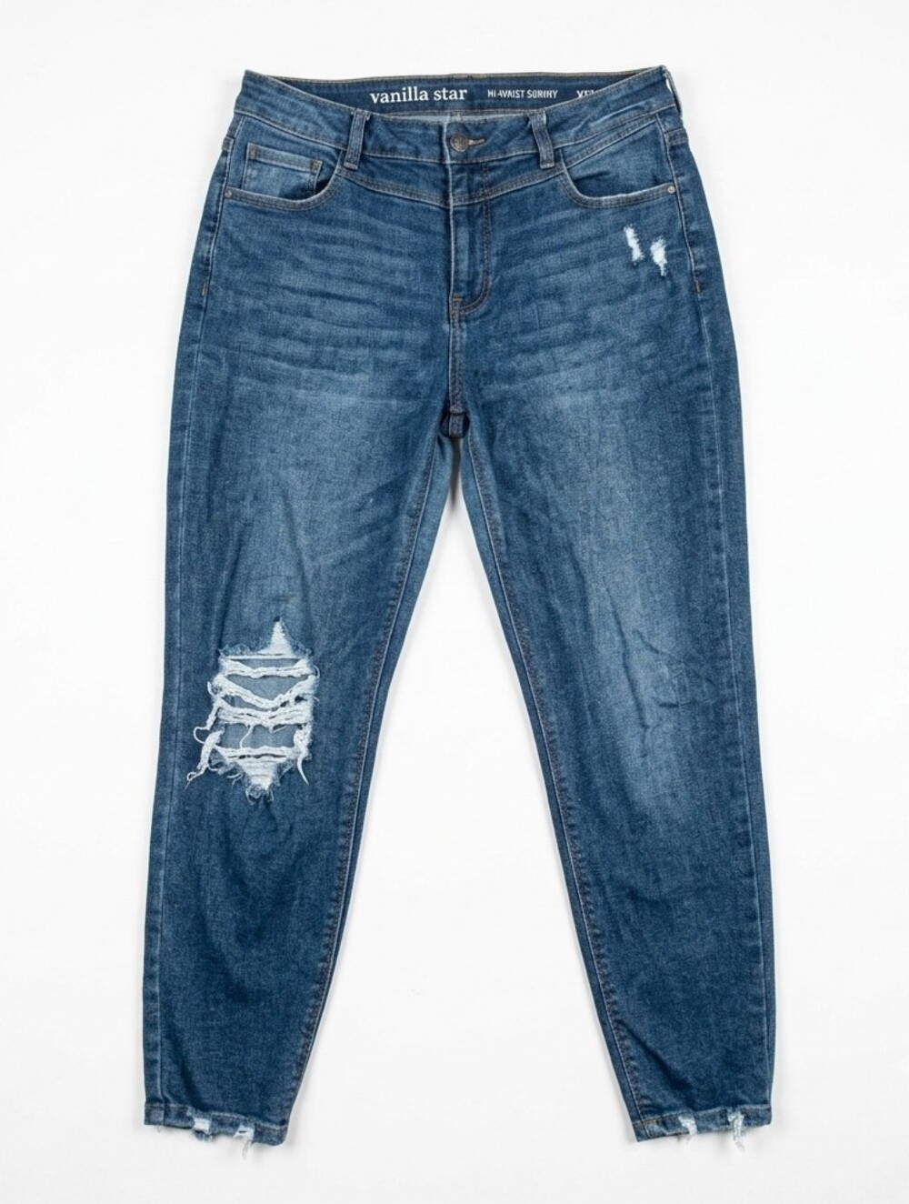 💙 Size 13 Vanilla Star High Rise Distressed Skinny Jeans |👖✨
